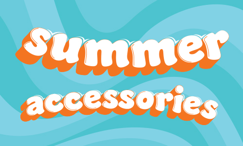 A summer accessories graphic